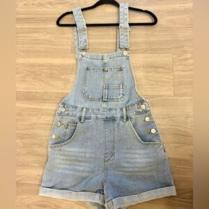 Light Blue Denim Overalls